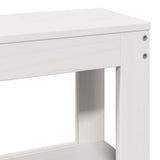 Bed Frame with Headboard White 150x200 cm King Size Solid Wood Pine 3306340