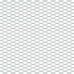 Hexagon Fence Green 1.4 x 10 m Steel 42005353