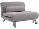 Adjustable Back Futon Sofa Chair - Grey T3398P344804
