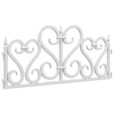 Lawn Edgings 17 pcs White 10 m PP 318300