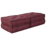 Modular Sofa 2 pcs Maroon 140 x 70 x 36 cm Fabric 3315075