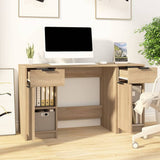 Desk with Side Cabinet Sonoma Oak Engineered Wood 3115910