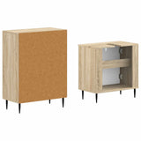 2 Piece Bathroom Cabinet Set HAARLEM Sonoma Oak Engineered Wood 3417614