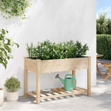 Garden Planter Beige 115 x 59 x 76.5 cm Solid fir wood 42006567