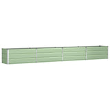 Planter Pastel Green 385 x 50 x 45 cm Galvanised Steel 42018260