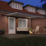 Retractable Awning Light Grey 400 x 300 cm Fabric and Aluminium 3330644
