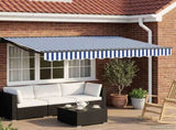 Manual Awning Frame with LEDs 3 x 2 m Polyester with PU coating 3420743