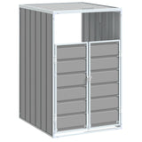 Wheelie Bin Storage for Single Bin Grey 72x81x115 cm Steel 4006172