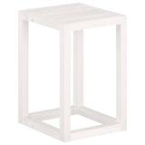 3 Piece Plant Stand Set White Solid Wood Pine 822268