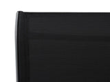 Garden Bar Chair Set of 2 Black Steel, Textilene Standard 48116