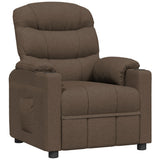 Recliner Chair Brown Fabric 348074