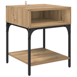 Bedside Table 2 pcs Artisan Oak 40 x 40 x 50 cm Engineered Wood 881815