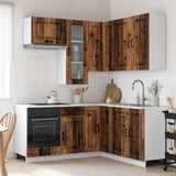 Kitchen Unit KALMAR 8 pcs Old Wood Engineered Wood 3438389