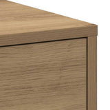 Narrow Bathroom Cupboard with Wheels Artisian Oak Engineered Wood 855285