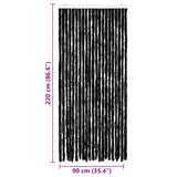 Insect Curtain Anthracite 90x220 cm Chenille 284289