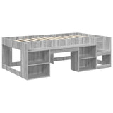Kids'Bed Frame with Storage Grey Sonoma 80 x 200 cm 3422600