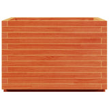 Garden Planter Wax Brown 70x70x49.5 cm Solid Wood Pine 847365