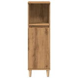 Bathroom Cabinet Artisan Oak 30x30x100 cm Engineered Wood 857109