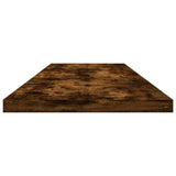 Wall Shelves 4 pcs Smoked Oak 100x20x1,5 cm Engineered Wood 838291