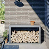 Firewood Rack 100x40x60 cm Galvanised Steel 850987