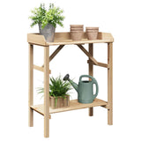 Potting Table Natural 75 x 40 x 90 cm Solid pine wood 4012187