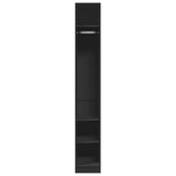 Wardrobe Black 30x50x200 cm Engineered Wood 3307685