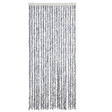 Insect Curtain White and Grey 90x200 cm Chenille 315133