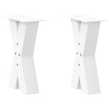Coffee Table Legs X-Shaped 2 pcs White 28x cm Steel 4012949