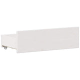 Bed Frame without Mattress with Headboard White 140x190 cm Solid Wood Pine 3308778