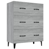Sideboard Grey Sonoma 69.5x34x90 cm Engineered Wood 817349