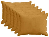 Cushion Cover 6 pcs HOUTEN Yellow 60 x 60 cm Corduroy 920736