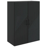 Wall-Mounted Cabinet Black 66 x 34.5 x 90 cm Engineered Wood 898566