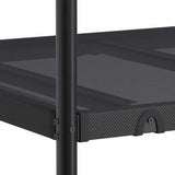 Bunk Bed without Mattress Black 100x190 cm Steel 42000323