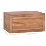 Wall-mounted Bathroom Cabinet 60x45x30 cm Solid Teak Wood 320437