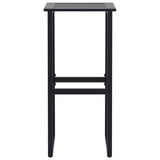 9 Piece Garden Bar Set Black Powder-coated Steel 3283754