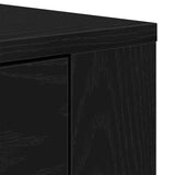 Sideboard Black Oak 160 x 33 x 70 cm Engineered Wood 3333083