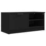 ZNTS TV Cabinets 2 pcs Black 80x35x36.5 cm Engineered Wood 811469