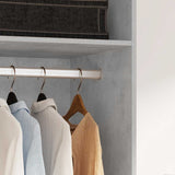 Wardrobe Concrete Grey 50x50x200 cm Engineered Wood 800238