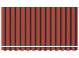 Manual Retractable Awning Orange, Black and Yellow 3.5 x 2 m 3420405