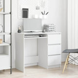 Desk White 90x45x76 cm Engineered Wood 801373