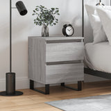 Bedside Cabinet Grey Sonoma 40x35x50 cm Engineered Wood 826904