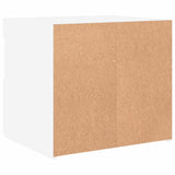 Bedside Cabinet with LED Lights White 50x40x45 cm 836763