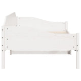 Bed Frame without Mattress White 90x190 cm Single Solid Wood Pine 850918