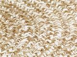 Handmade Rug Jute White and Brown 210 cm 343618