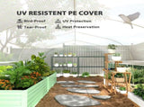 19.5 x 9.8ft Tunnel Greenhouse, with Accessories - White T3398P319954