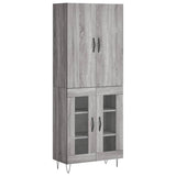 Highboard Grey Sonoma 69.5x34x180 cm Engineered Wood 3198071