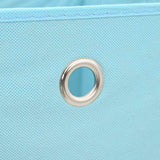 Storage Boxes 10 pcs Baby Blue 32x32x32 cm Fabric 288375