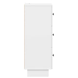 Drawer Cabinet High Gloss White 33 x 34.5 x 90 cm 893929