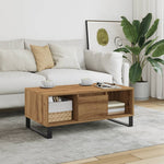 ZNTS Coffee Table Artisan Oak 90x50x36.5 cm Engineered Wood 857341