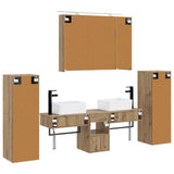 Bathroom Furniture Set 6 pcs Artisan Oak 3407134